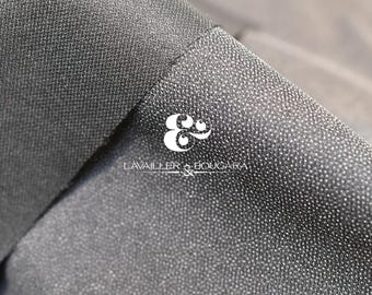 Black Stretch Suit Chest Fusible Interfacing | Fabric - Custom Cut By the Yard | Shirt Cuff Collar NoShrink Cut Fashion Photography Seasonal