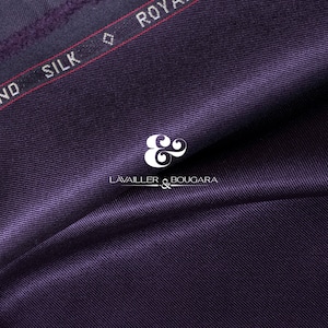 Eggplant Shark Skin Super 180s Wool Silk | Suiting Fabric - Custom Cut By the Yard | Worsted Summer Wedding Suit Matching Vest Tie Trousers