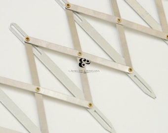 Medidor de ojales, espaciador de botones plegable / Artículos de sastrería de alta calidad - Suministros de costura / Herramientas de medición para proyectos creativos, trajes a medida