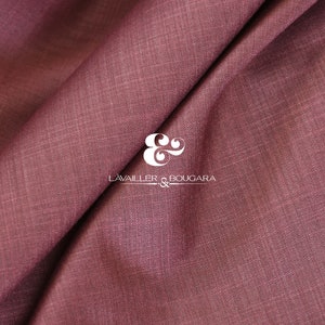Light Rose Super 180s Hopsack Wool Cashmere | Suiting Fabric - Custom Cut By the Yard | Slub Bespoke Tie Vest Coats Bowties Winter Wed Suits
