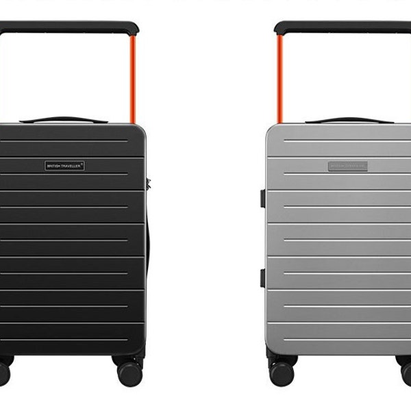 Medium size Wide Handle suitcase with TSA Lock,  Carry on Travel Luggage, Unique Easy Rolling Suitcase