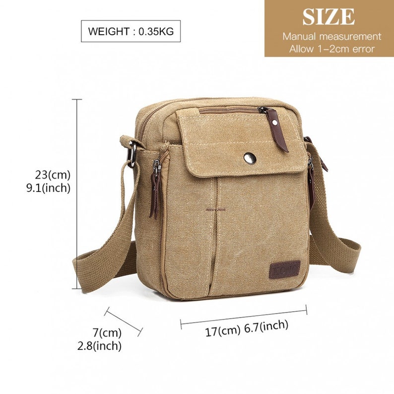 Multi Pocket Cross Body schoudertas, mobiele tas, mini schoudertas afbeelding 6