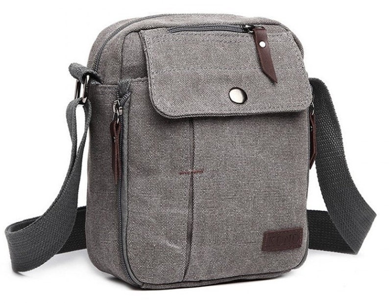 Bolso bandolera con múltiples bolsillos, bolso móvil, mini bolso bandolera Gris