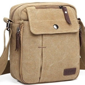 Multi Pocket Cross Body schoudertas, mobiele tas, mini schoudertas Khaki