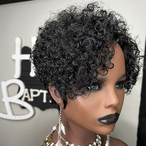 Short sassy wigs deals for black hair