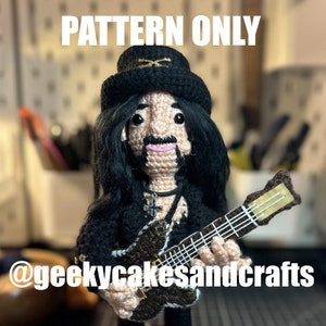 Lemmy Kilmister CROCHET PATTERN ONLY