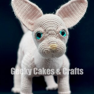 Pinky the Sphynx Crochet PATTERN PDF ONLY image 3