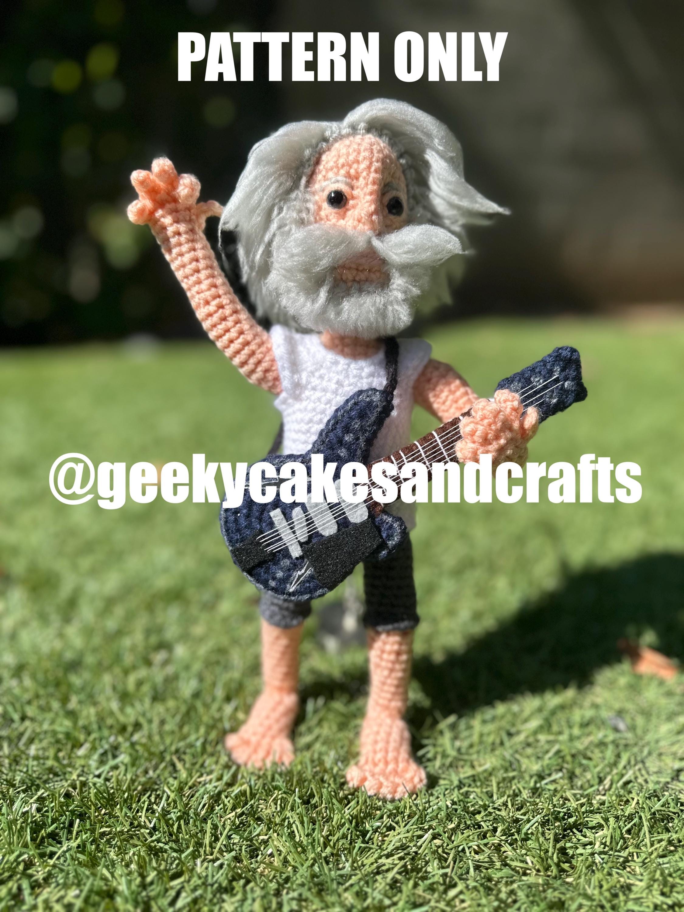 15 Grateful Dead Crochet Patterns for Bears, Blankets, Hoods, and Handmade Gifts 14 Bobby Weir Crochet Doll Pattern