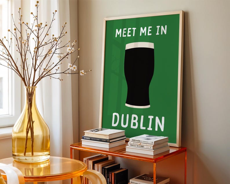 Green Dublin Art Print: Guinness Wall Art Available In 16 Sizes image 13