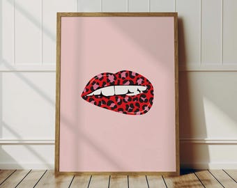 Lips Wall Art: Cheeky Colourful Home Decor