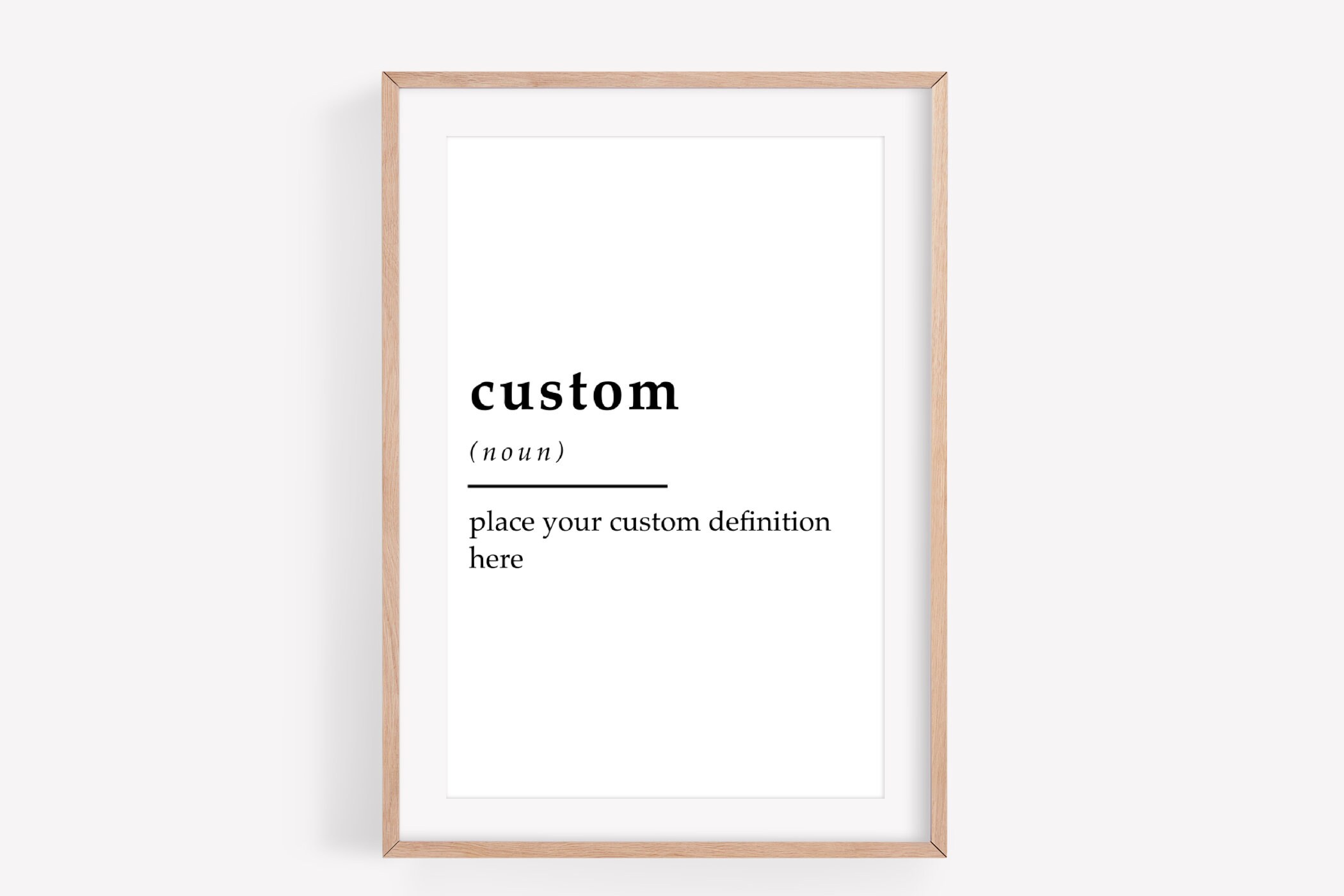 Custom Definition Definition Wall Art Etsy
