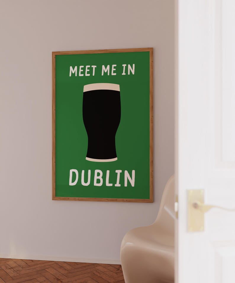 Green Dublin Art Print: Guinness Wall Art Available In 16 Sizes image 11