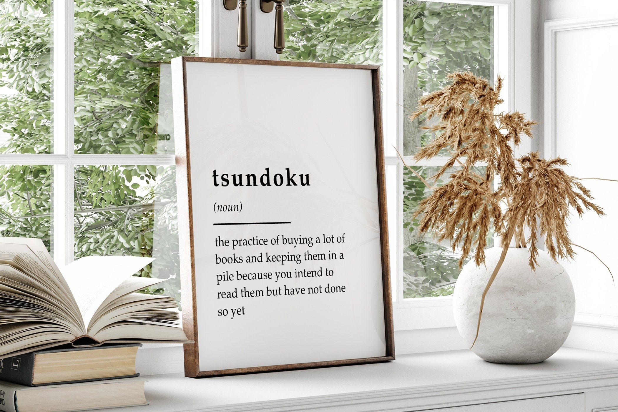 Tsundoku Definition Print Beautiful Japanese Word Meaning -  Portugal