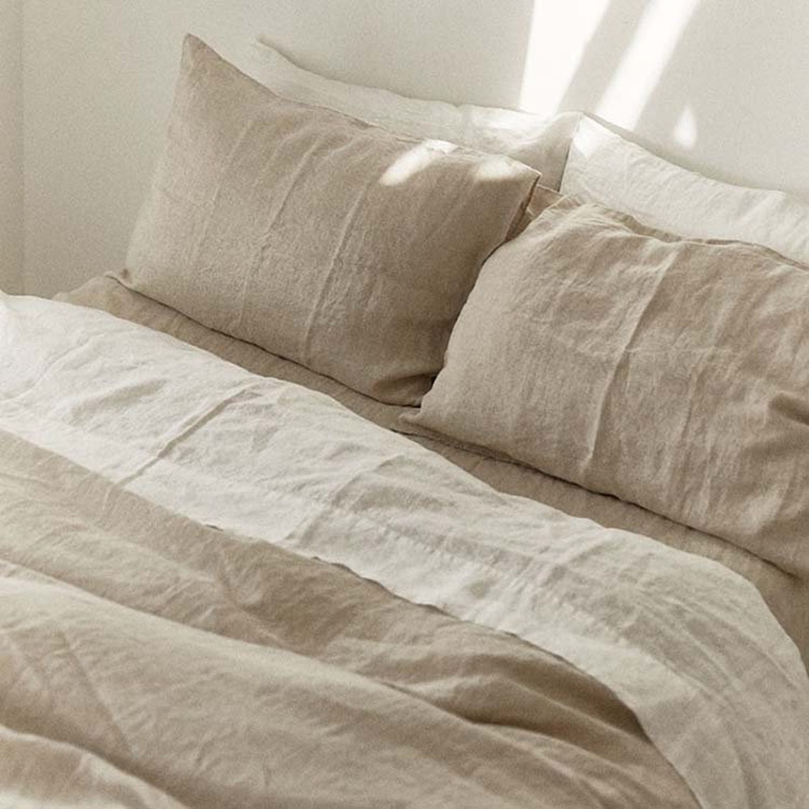 Pure hemp bed 3pc sheets set 100 hemp bed clothing Sheet 2 Etsy