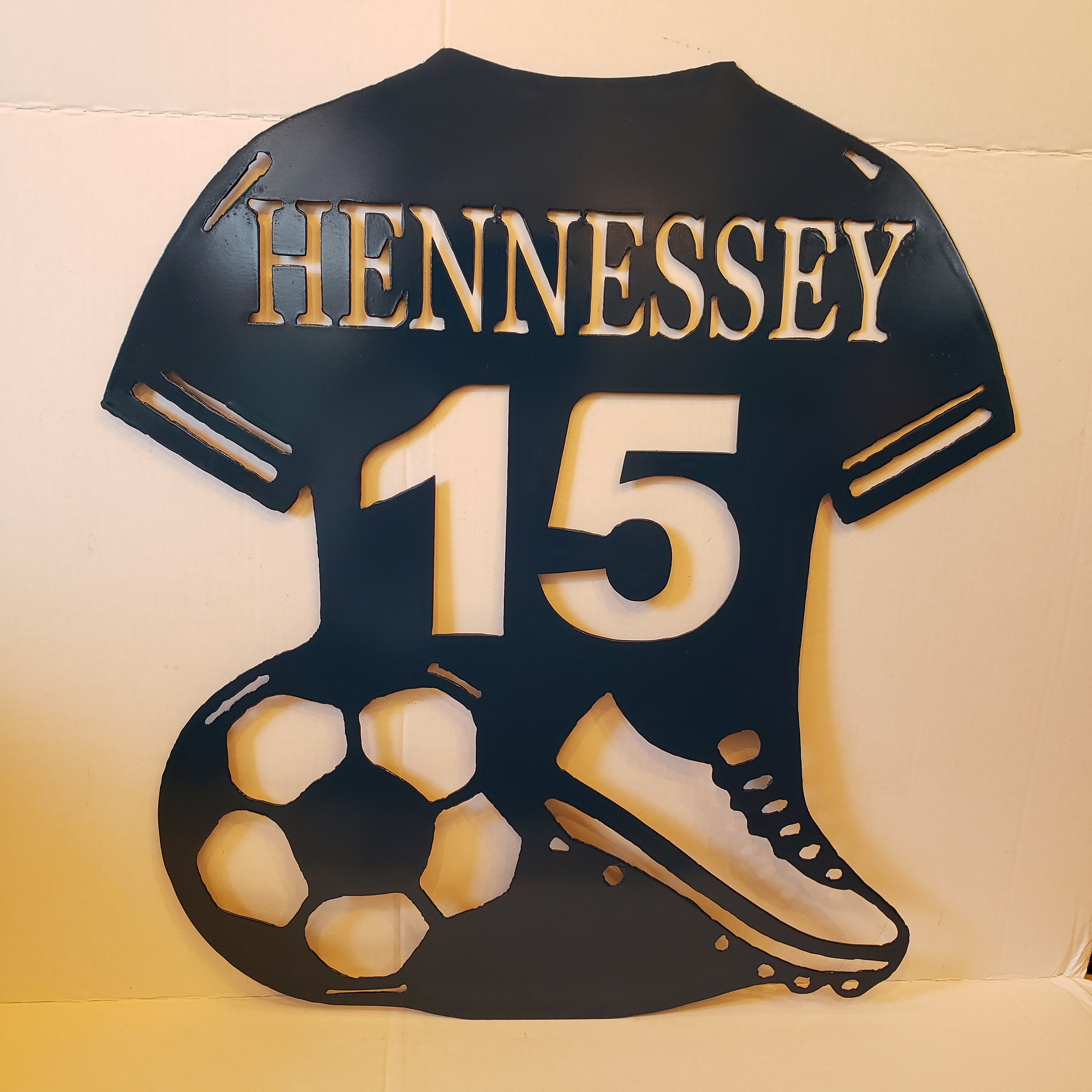 Customized Soccer Memorabilia Metal Art Etsy Nederland