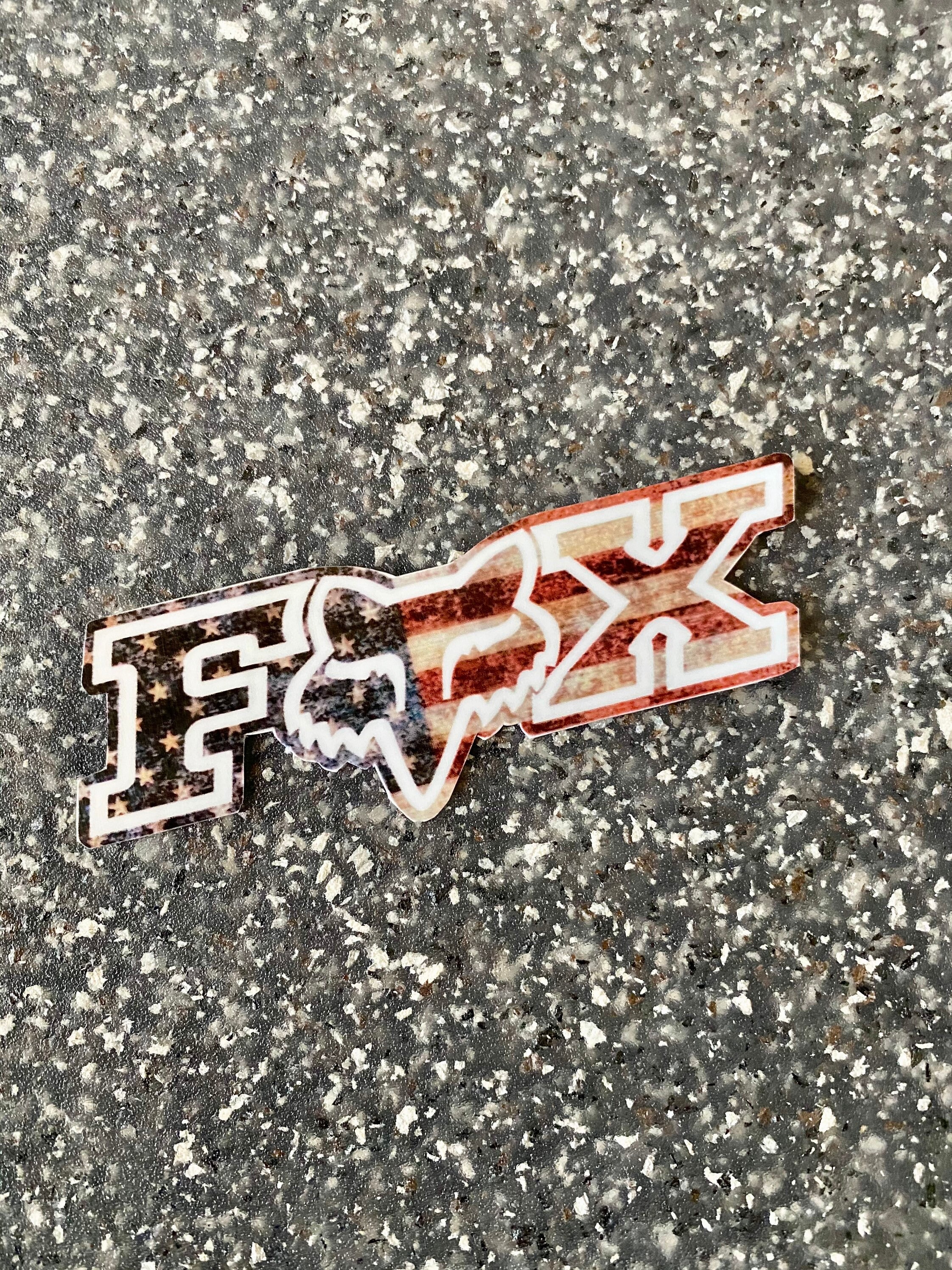 FOX racing all American sticker