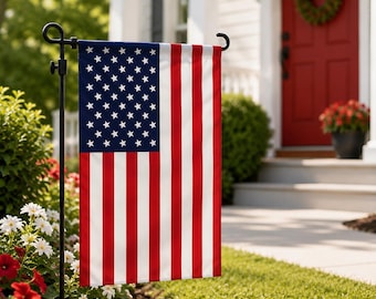 USA Garden Flag, American Yard Flag, Red White and Blue Outdoor Decor, Patriotic Flag, USA Porch Garden Decoration