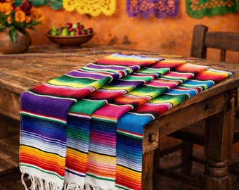 Fiesta Mexican Table Runner, Fiesta Table Runner 14x84, Fiesta Party Table Decor, Cinco De Mayo, Colorful Serape Zarape Runner
