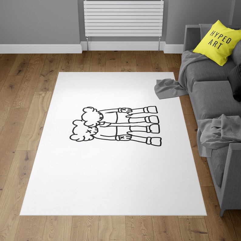 KAWS Drawing Area Rug Hypebeast Décor Tapis Hypebeast Etsy