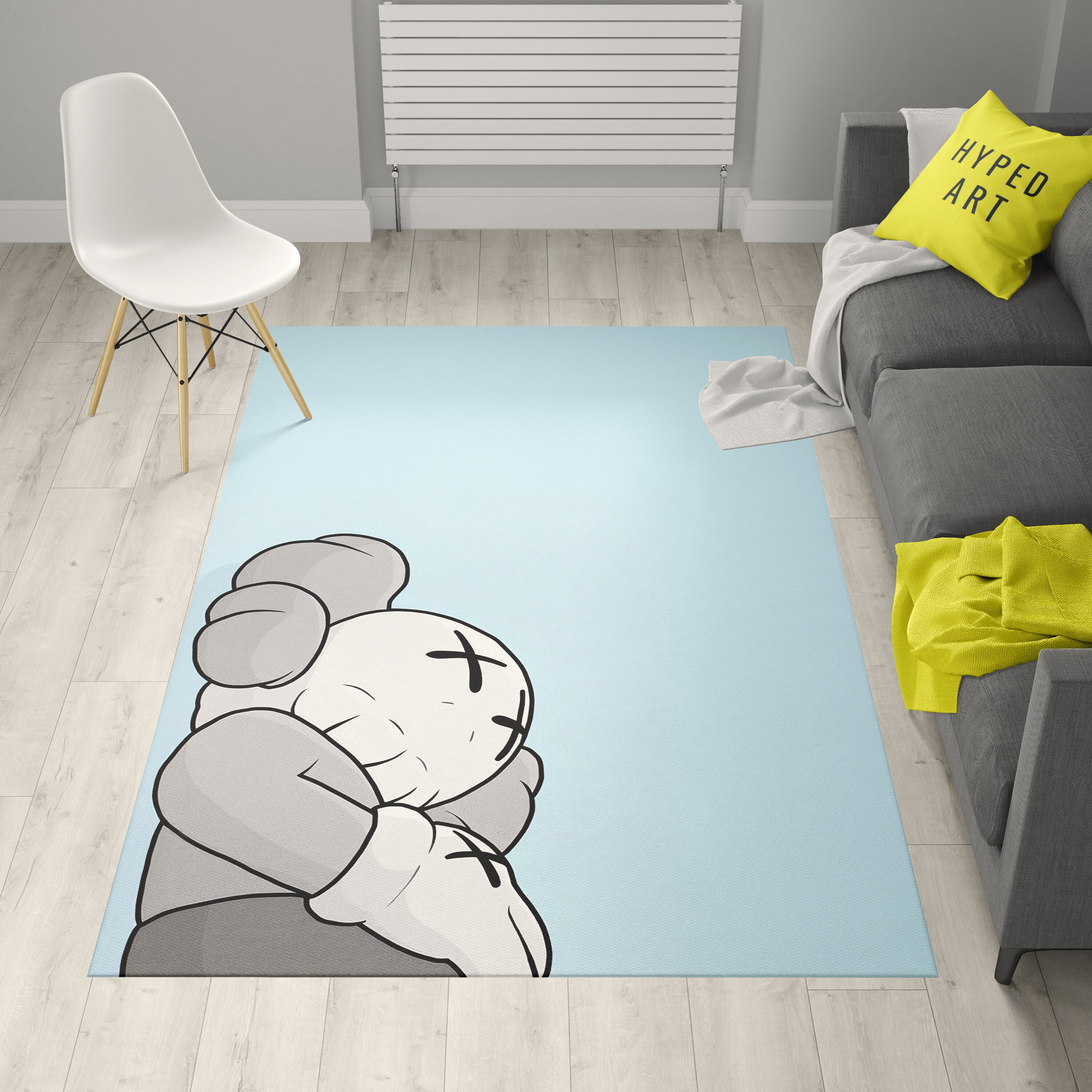 KAWS Laying Rug Hypebeast Decor Hypebeast Carpet Etsy