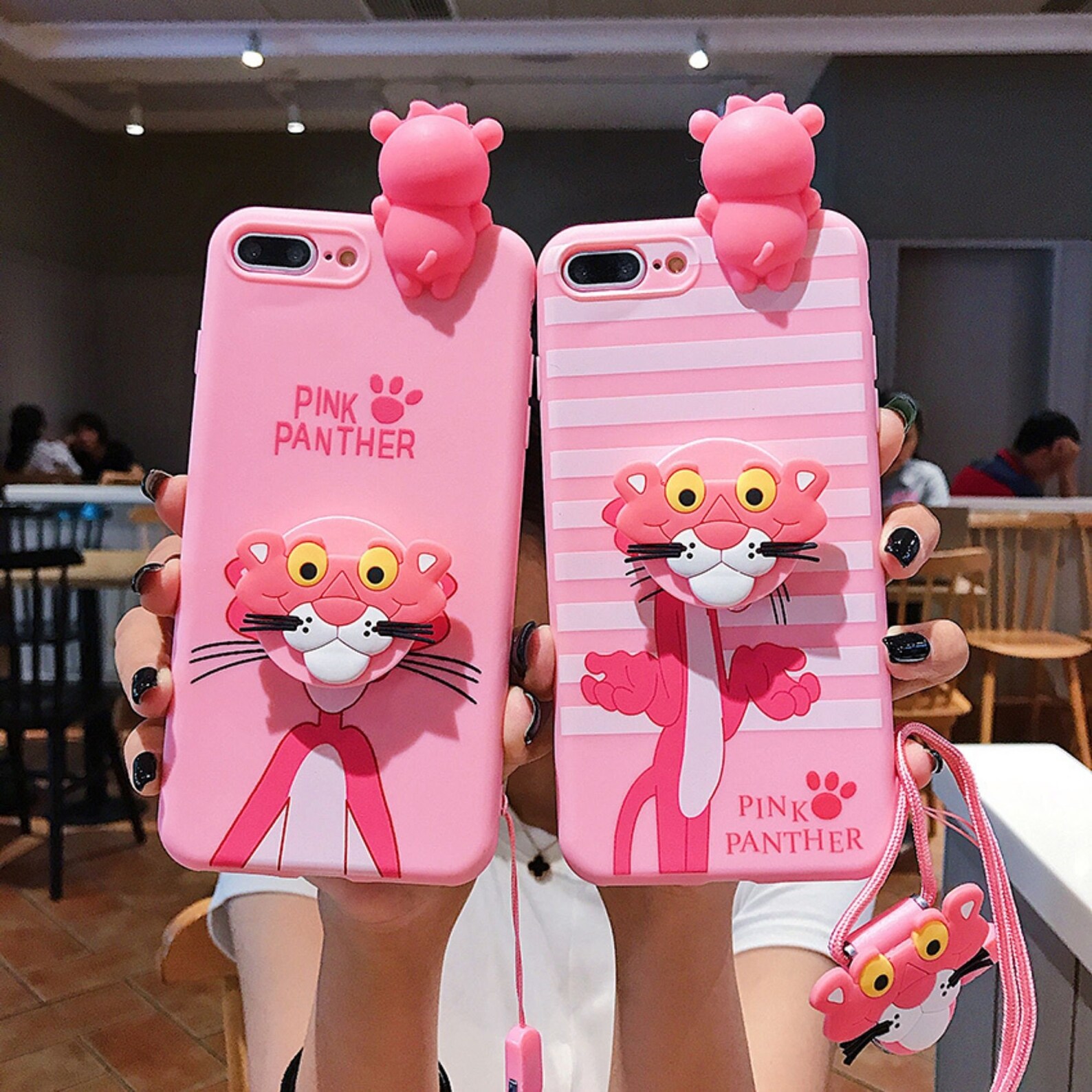 Cartoon Pink Panther Inspired iPhone Case For iPhone 7 8 Plus Etsy