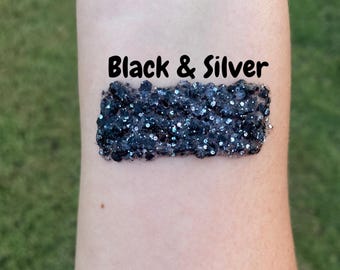 Black & Silver Hair/Body Glitter