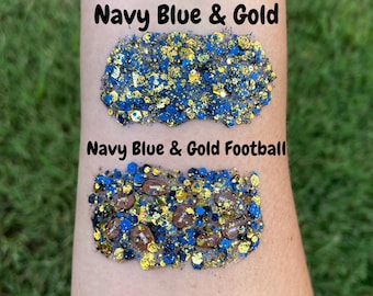 Navy Blue & Gold Hair/Body Glitter