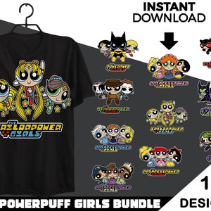 Powerpuff Girls SVG bundle, Anime SVG bundle, Japanese Bundle, AI Files - png - pdf