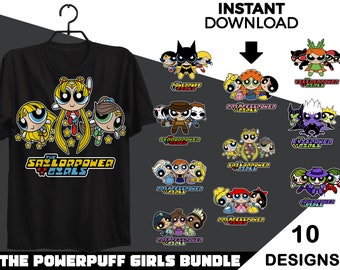 Powerpuff Girls SVG bundle, Anime SVG bundle, Japanese Bundle, AI Files - png - pdf