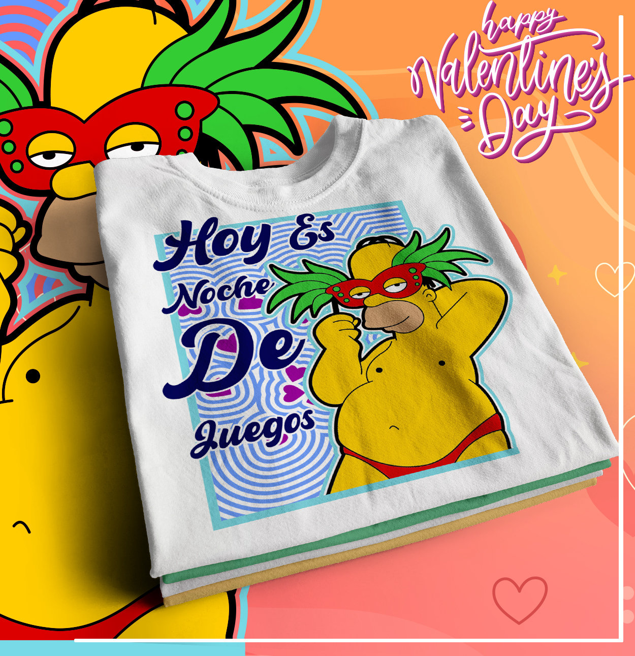 6 Sexy Homer Simpson Vectors for Valentine's Day, High Resolution PNG