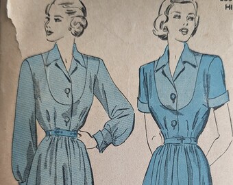 Advance 4791 | Bust 30 | Dress | Vintage 1940s Sewing Pattern