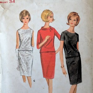 Butterick 4051 | Bust 34 | Blouse and Skirt | Vintage 1960s Sewing Pattern