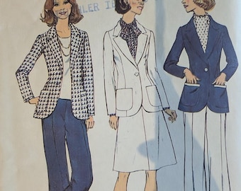 Simplicity 6803 | Bust 34 | Jacket, Pants, Skirt | Vintage 1970s Sewing Pattern