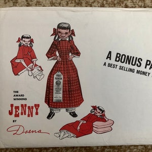 The Award Winning Jenny Doll | Doll Pattern | Vintage 1960s Sewing Pattern