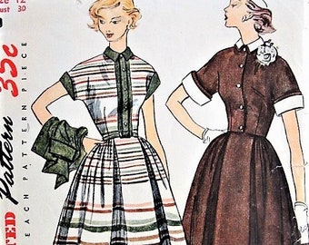 Simplicity 3436 | Bust 30 | Dress and Jacket | Vintage 1950s Sewing Pattern