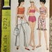 McCall's 8272 | Bust 33-33.5 | Junior Petite Bathing Suit, Top, Pants or Jellies | Vintage 1960s Sewing Pattern
