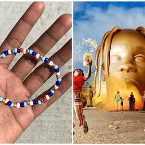 ASTROWORLD Travis Scott -- elastic beaded bracelet