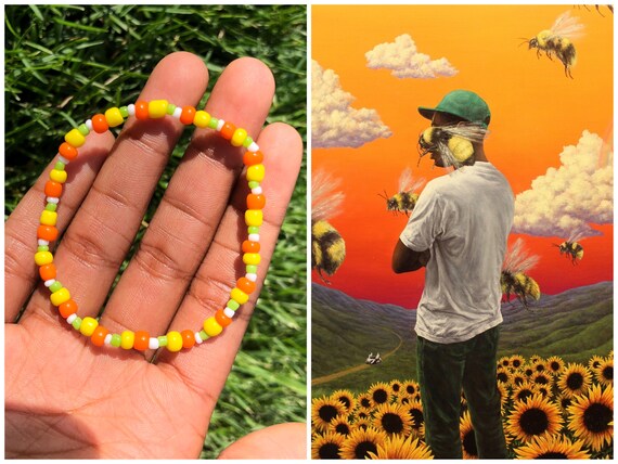 Tyler Der Schopfer Flower Boy Perlen Elastische Armband Etsy