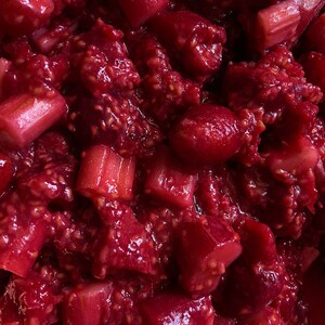 Strawberry Raspberry & Rhubarb Jam image 4