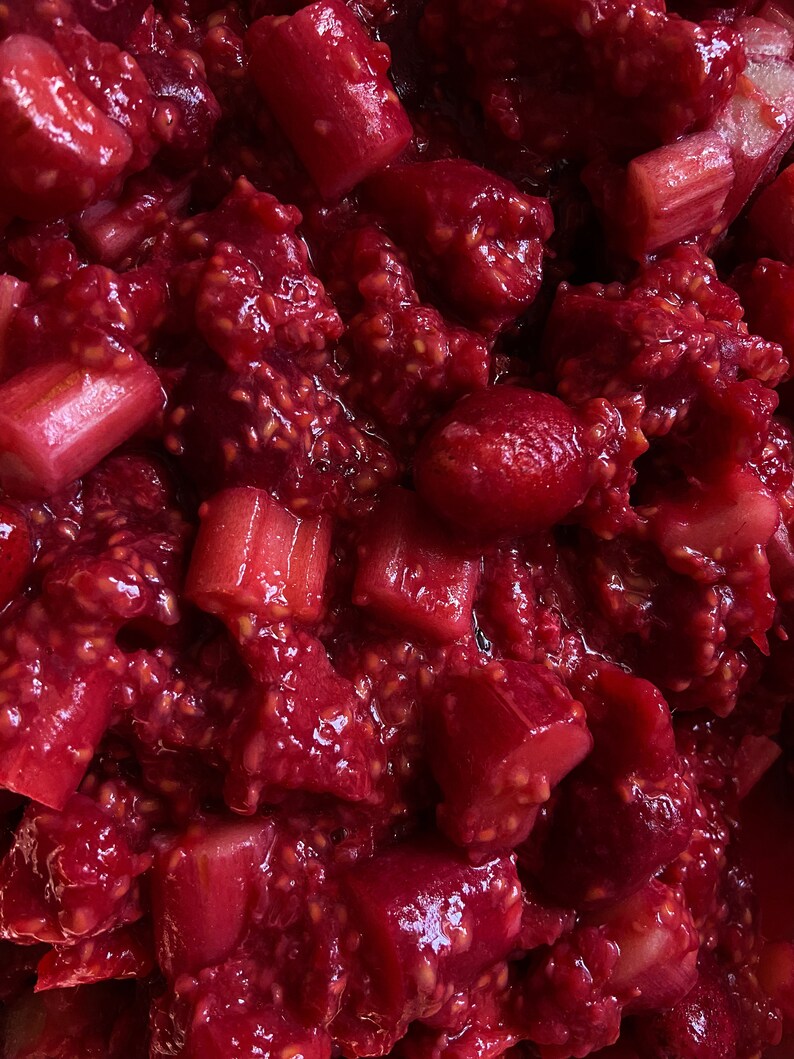 Strawberry Raspberry & Rhubarb Jam image 4