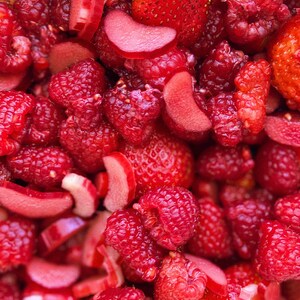 Strawberry Raspberry & Rhubarb Jam image 3