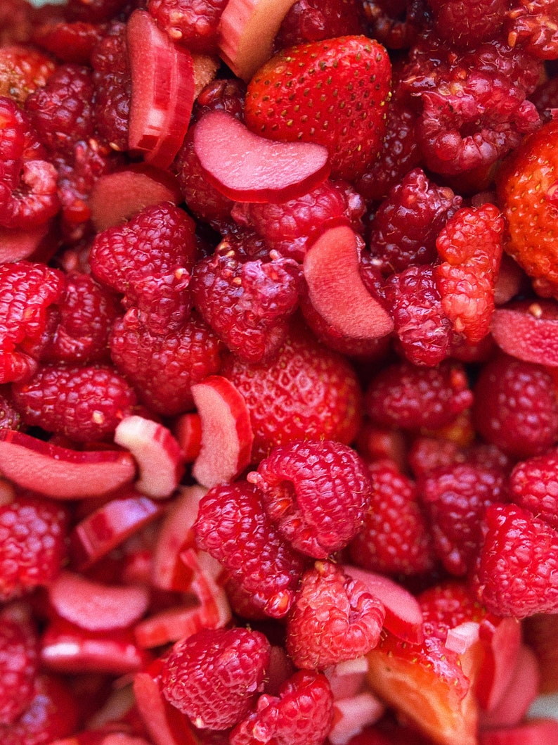 Strawberry Raspberry & Rhubarb Jam image 3