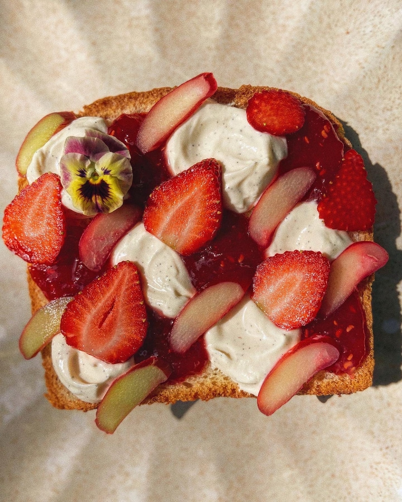 Strawberry Raspberry & Rhubarb Jam image 1