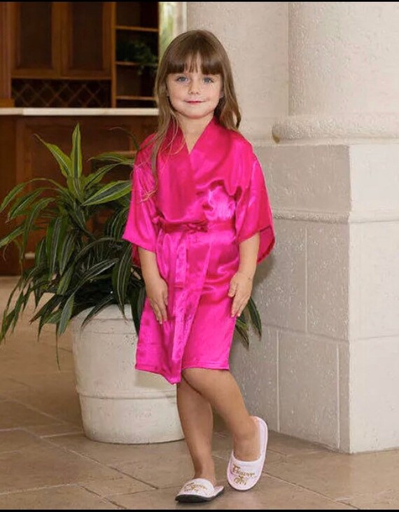Girls satin robes online