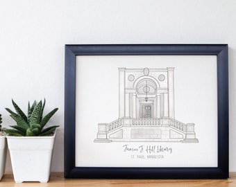 Custom James J. Hill Library Digital Print