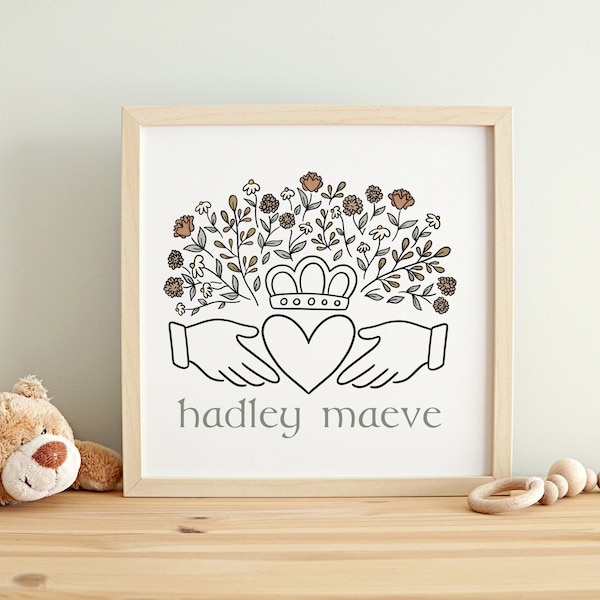 Claddagh Wall Art Etsy