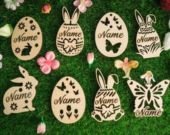 Personalisierte Ostereier, Personalisierte Ostereier, Osterschmuck, Osterdekoration, Eier Ornamente, gravierte Osterdekoration