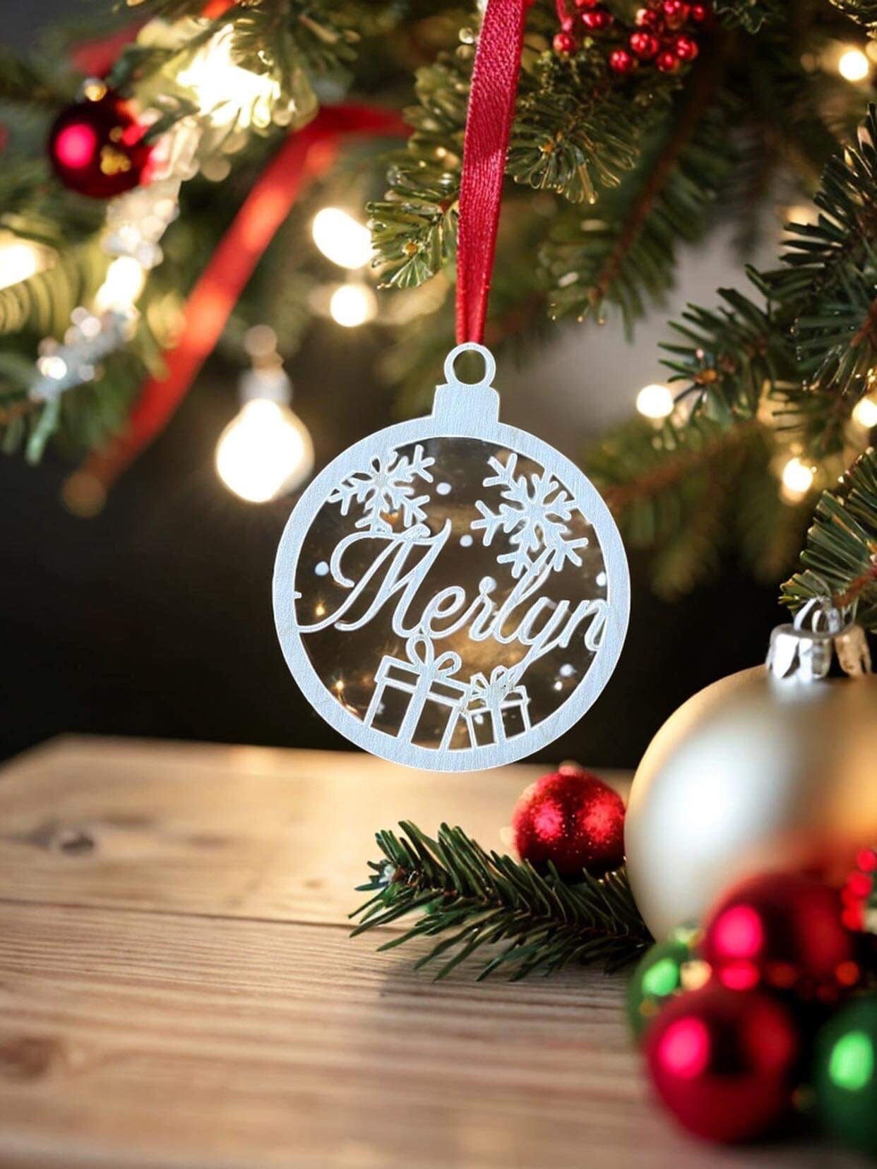 Erstling Weihnachten individuelle Ornament, Heiligabend Dekoration