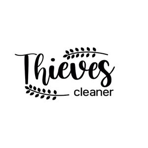 Thieves Cleaner Label | DECAL ONLY