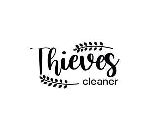 Thieves Cleaner Label | DECAL ONLY
